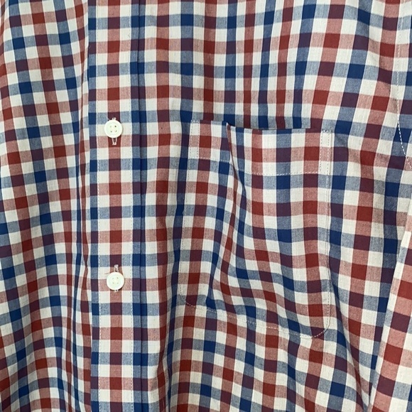 Croft & Barrow Men’s Easy Care Classic Fit Checkered Button Down, 15.5, 32/33 - Picture 3 of 8